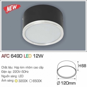 Đèn lon nổi led  AFC 649D 12W 1C