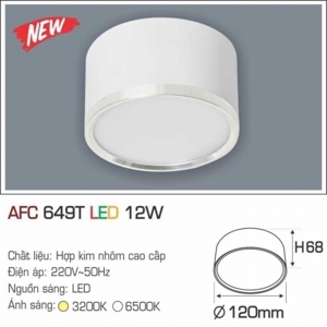 Đèn lon nổi led  AFC 649T 12W 1C