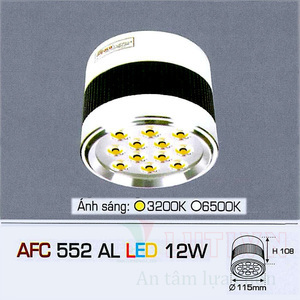 Đèn lon ốp trần nổi Anfaco AFC-552-12W