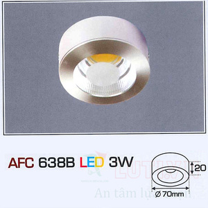 Đèn lon ốp trần nổi tròn Anfaco AFC-638B-3W