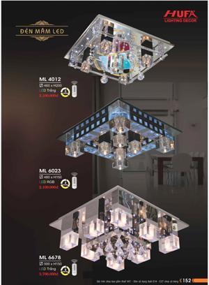 Đèn mâm áp trần led vuông ML4012