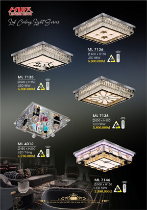 Đèn mâm ốp trần ML 7138