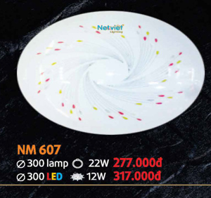 Đèn mâm ốp trần Nm 607