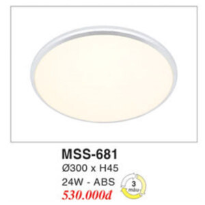 Đèn mâm ốp trần tròn Euroto MSS-681