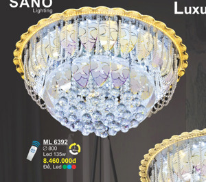 Đèn mâm ốp trần tròn Sano ML-6392