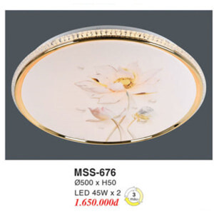 Đèn mâm ốp trần tròn siêu sáng MSS-676