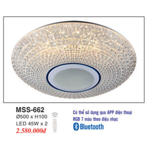 Đèn mâm ốp trần tròn siêu sáng MSS-662