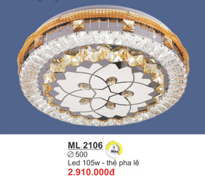 Đèn mâm pha lê Sano ML 2106