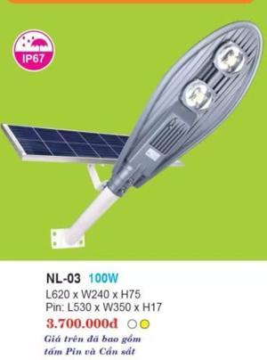 Đèn năng lượng mặt trời NL-03 100W