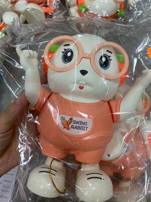 Đèn ngủ thỏ đeo kính