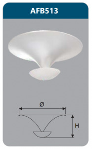 Đèn ốp nổi hắt trần Duhal AFB513