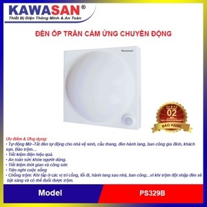 Đèn ốp trần cảm ứng chuyển động hồng ngoại Kawa PS329B