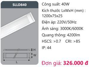 Đèn ốp trần Duhal SLLD840