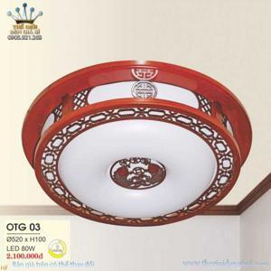 Đèn ốp trần gỗ OTG03