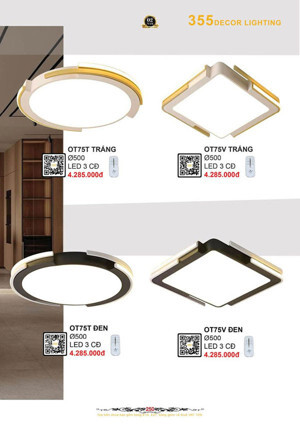 Đèn ốp trần hiện đại OT75T