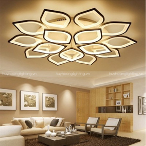 Đèn ốp trần Mica hình cánh hoa hiện đại 15 cánh MO923B