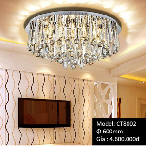 Đèn ốp trần pha lê CT8002