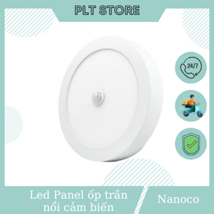 Đèn Panel ốp trần lắp nổi cảm biến Nanoco NPL246RS