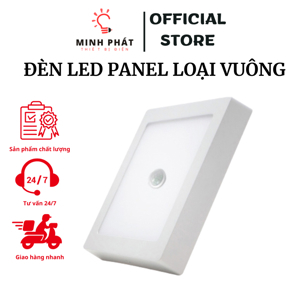 Đèn Panel ốp trần lắp nổi cảm biến Nanoco NPL246SS