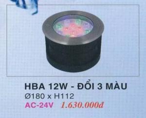 Đèn pha dưới nước HBA 12W - Đổi 3 màu