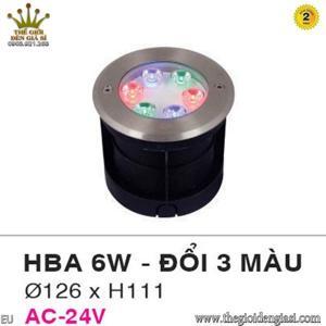 Đèn pha dưới nước HBA 6W - Đổi màu