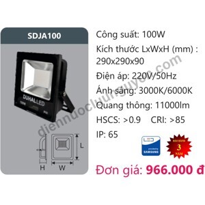 Đèn pha led 100w SDJD100 Duhal