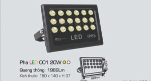 Đèn pha Led Anfaco 001 20W