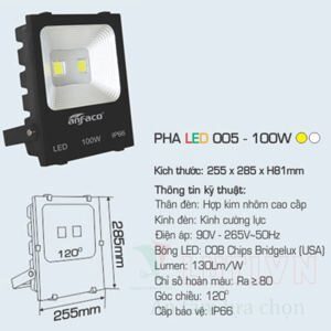 Đèn pha Led Anfaco 005 100W