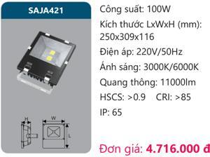 Đèn pha Led Duhal SAJA421 - 100W