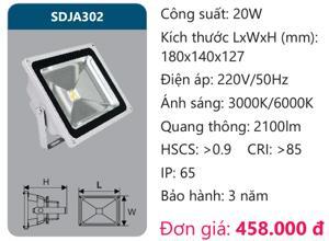 Đèn pha led Duhal SDJA302 20W