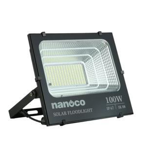 Đèn pha LED Solar 100W kín nước IP67 ánh sáng trắng Nanoco  NLFS100625