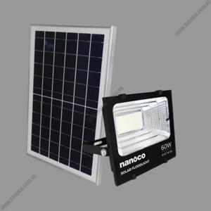 Đèn pha LED Solar 100W kín nước IP67 ánh sáng trắng Nanoco  NLFS100625