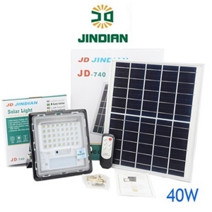 Đèn pha năng lượng mặt trời JinDian JD-740