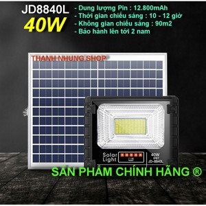 Đèn pha năng lượng mặt trời JinDian JD-8840L