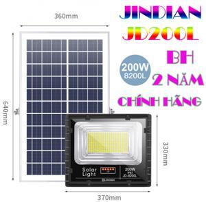 Đèn pha năng lượng mặt trời JinDian JD-8200L
