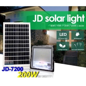 Đèn pha năng lượng mặt trời JinDian JD-7200