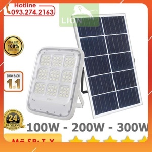 Đèn pha năng lượng mặt trời mới LION 200W