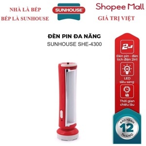 Đèn pin sạc đa năng Sunhouse SHE-4300