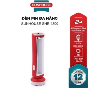 Đèn pin sạc đa năng Sunhouse SHE-4300