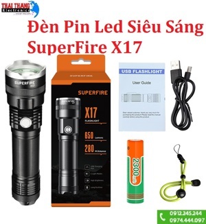 Đèn pin siêu sáng Supfire X17