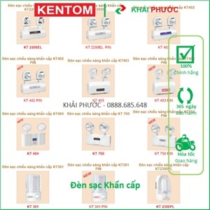 Đèn sạc chiếu sáng khẩn cấp Kentom KT-4200