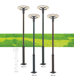 Đèn sân vườn led trụ 118