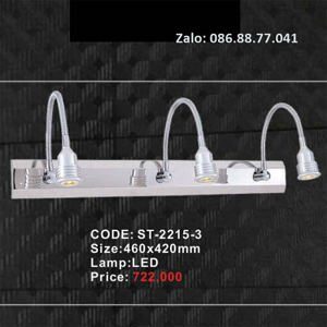 Đèn soi tranh soi gương thiết kế hiện đại 3 bóng led ST-2215-3