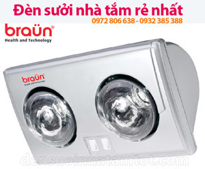 Đèn sưởi Braun 2 bóng BU02