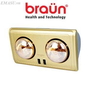 Đèn sưởi Braun 2 bóng BU02