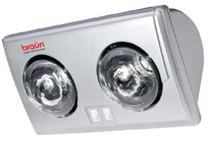 Đèn sưởi Braun 2 bóng BU02