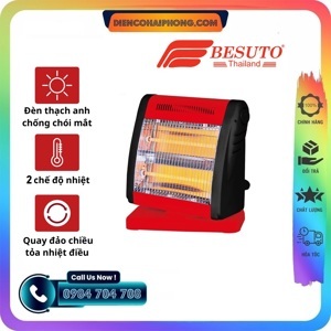 Đèn sưởi halogen 2 bóng Besuto BST7015