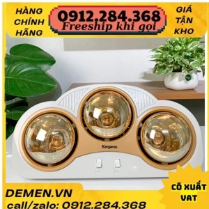 Đèn sưởi nhà tắm 3 bóng Kangaroo KG3BH03