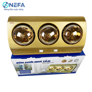 Đèn sưởi nhà tắm 3 bóng Nefa NFS68-3