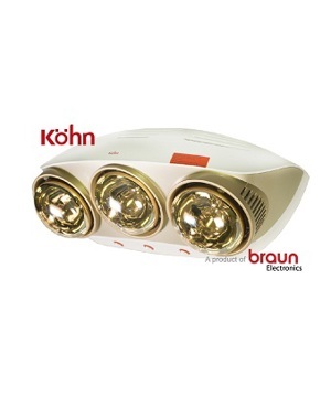 Đèn sưởi nhà tắm Braun KU03G - 3 bóng